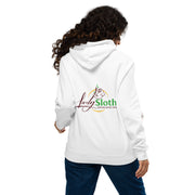 Lively Sloth unisex eco raglan hoodie