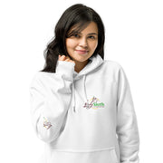 Lively Sloth unisex eco raglan hoodie