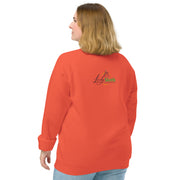 Lively Sloth unisex organic raglan sweatshirt